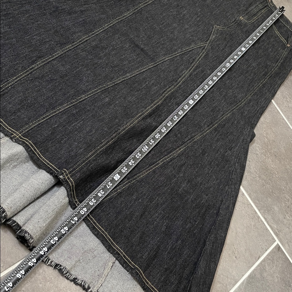 Pilcro Denim Puddle Maxi Skirt 2 - Picture 6 of 12